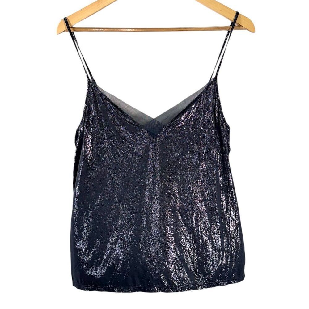 Victoria's Secret Women's Gray Metallic Cami Sleep Lounge Tank Top Size M